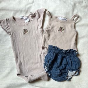 Jamie Kay bodysuit and tank with Zara bloomers set